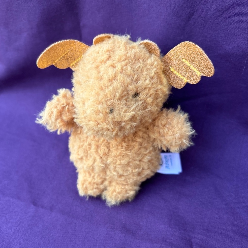 Jellycat LITTLE DRAGON Bag Charm gold Retired in-hand VHTF Magical keychain NWT